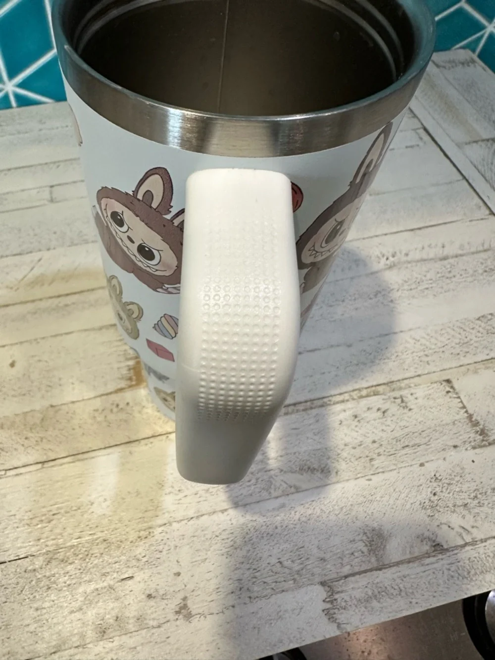 Stanley labubu rare print light cream 40oz-No Lid or Straw - Picture 4 of 6